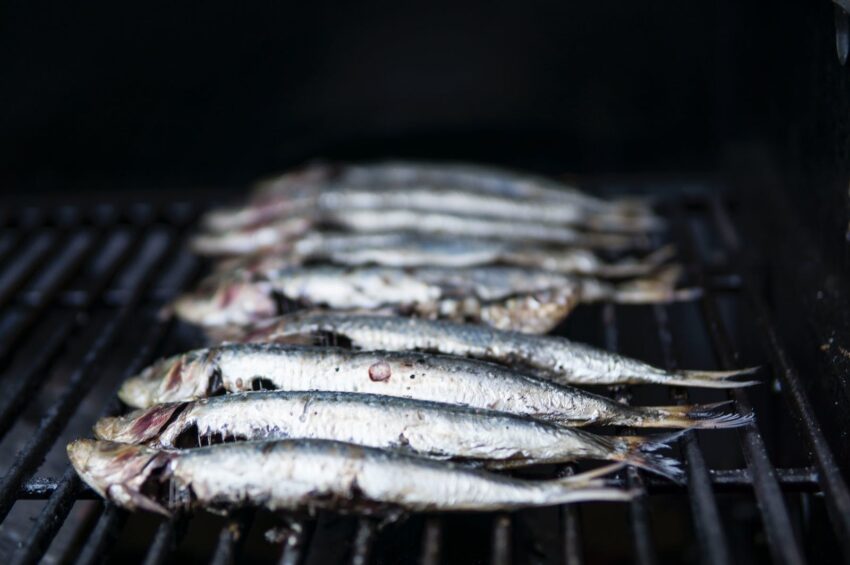 Photo of Raw Fish on Grill