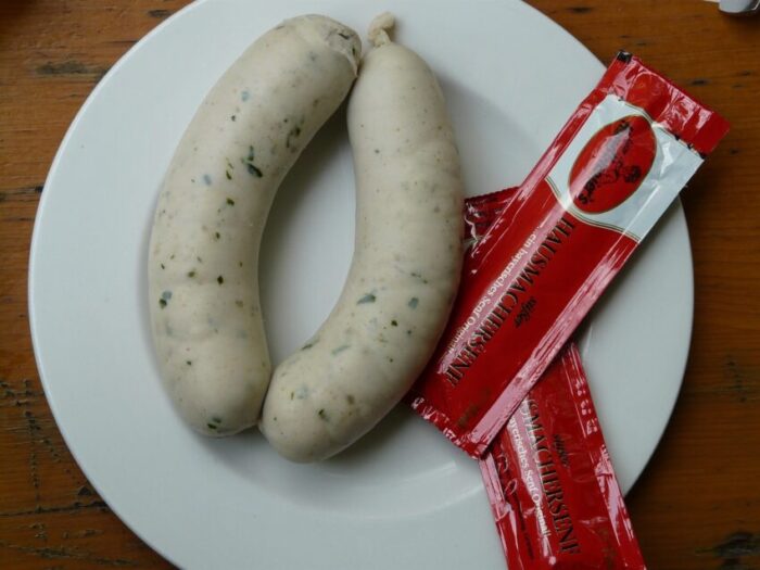 white sausage, bavaria, sausage