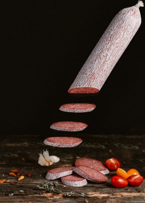 Salami Sausage with Cherry Tomatoes